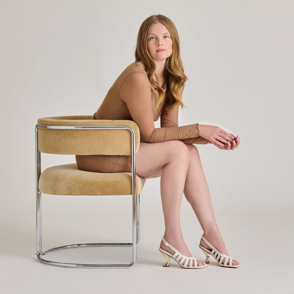 SICILY HEELS WHITE WOVEN LEATHER | Dolce Vita Women