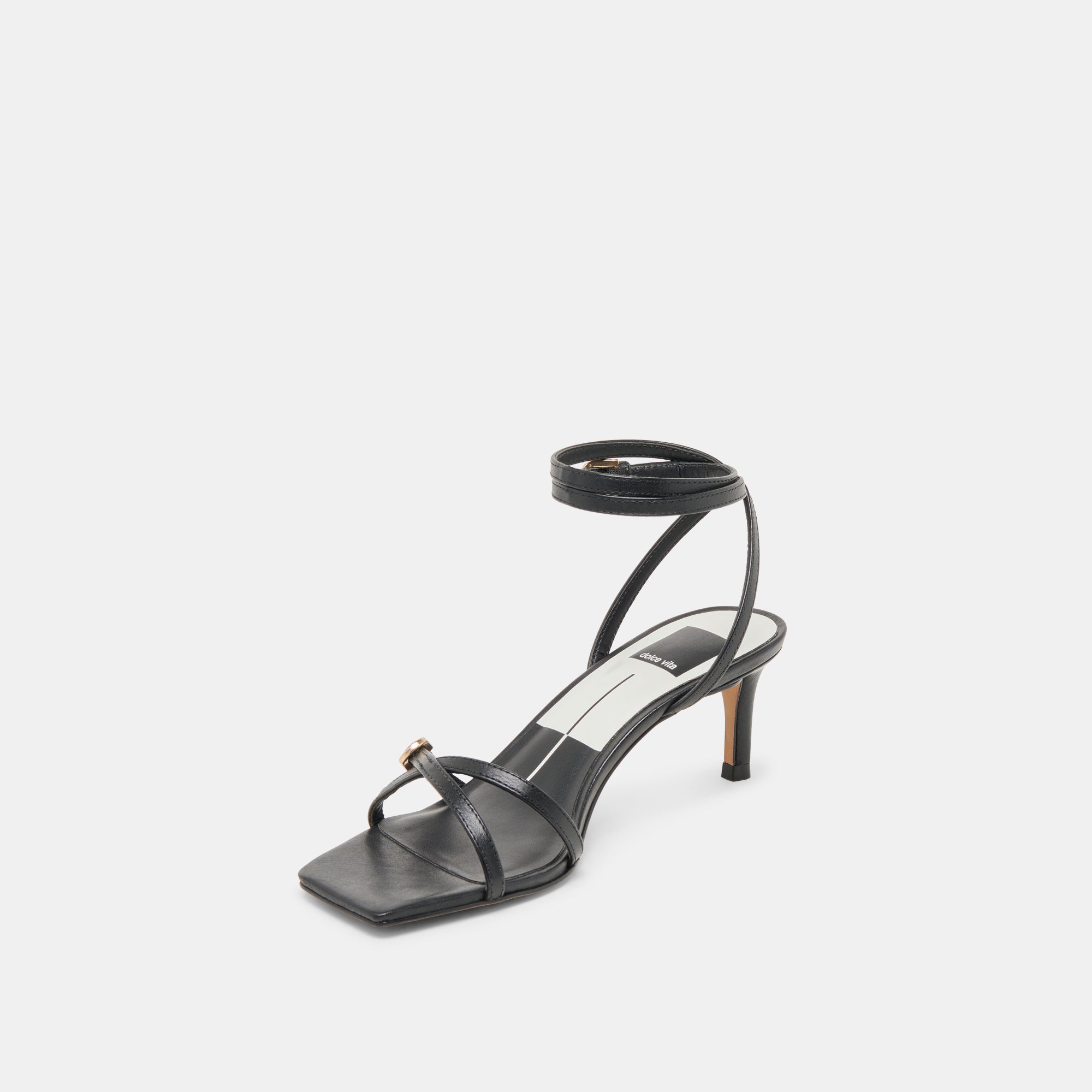 BAMBY HEELS BLACK LEATHER | Dolce Vita Women