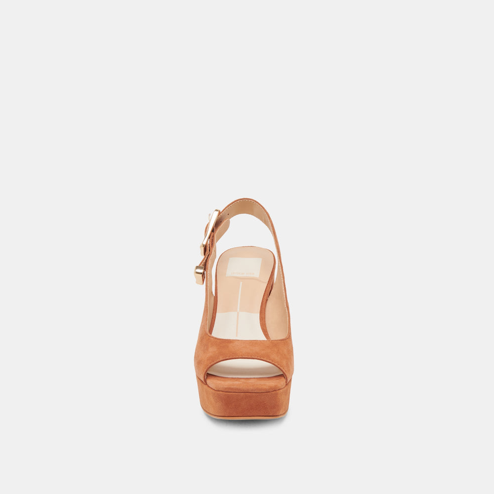 FLORES HEELS CARAMEL SUEDE | Dolce Vita Women