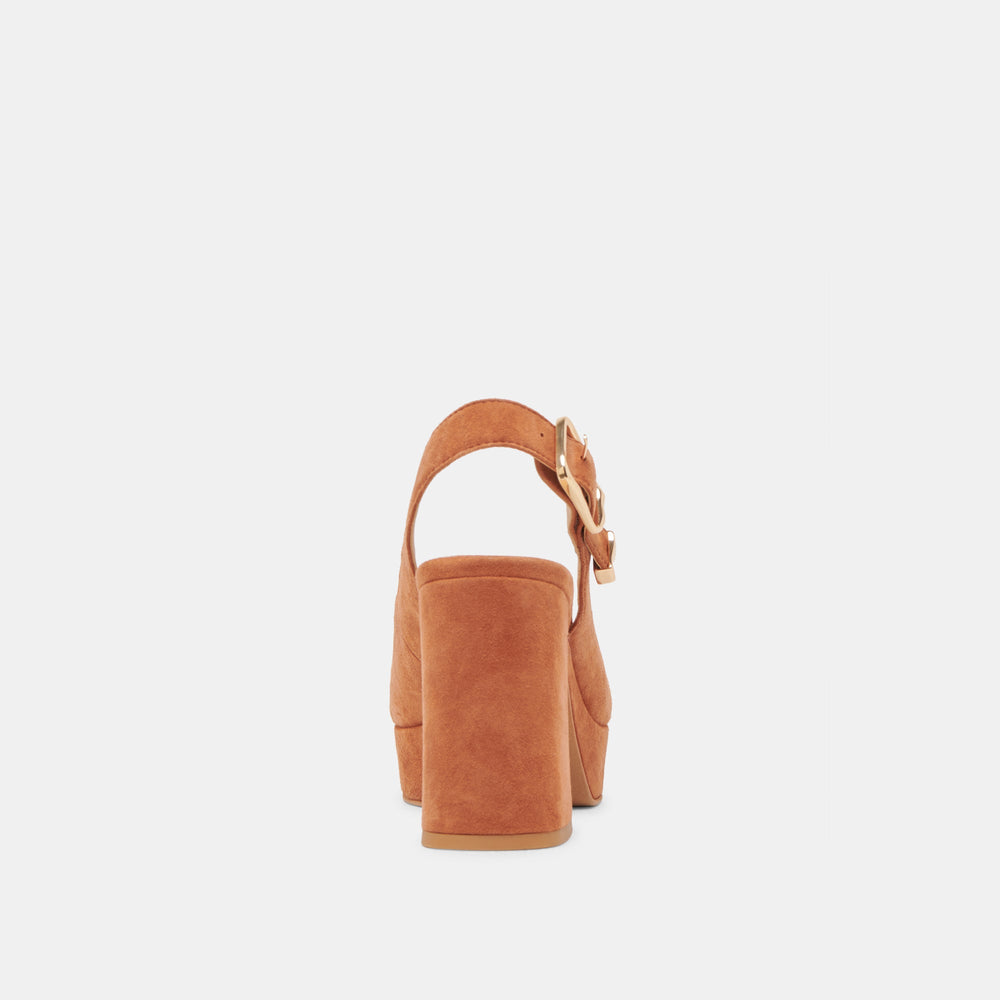 FLORES HEELS CARAMEL SUEDE | Dolce Vita Women
