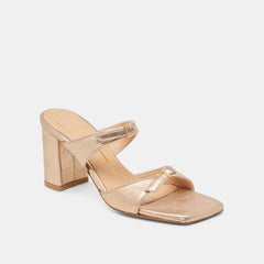 SHANE HEELS GOLD METALLIC LEATHER | Women Dolce Vita