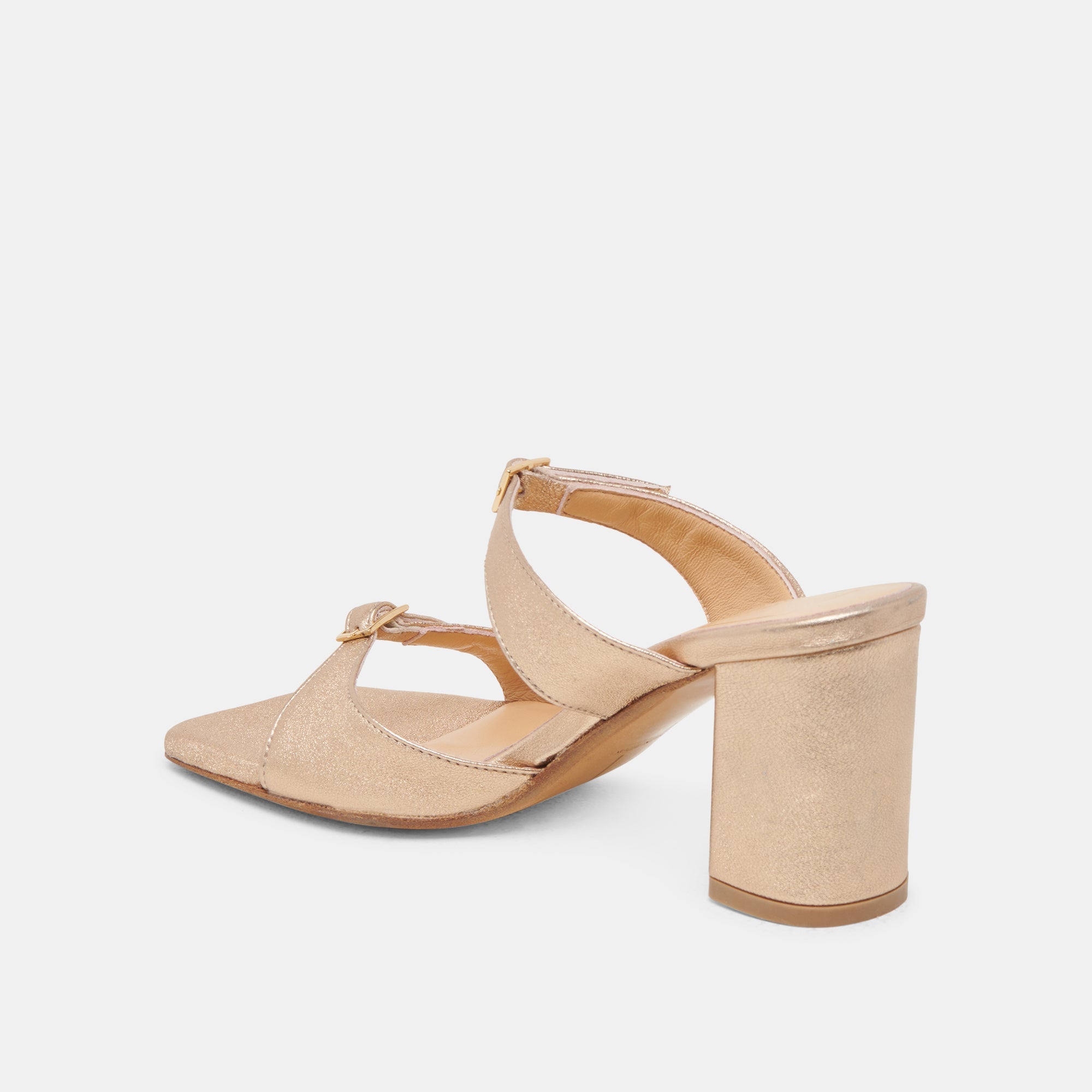 SHANE HEELS GOLD METALLIC LEATHER | Women Dolce Vita
