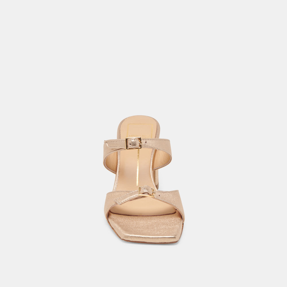 SHANE HEELS GOLD METALLIC LEATHER | Women Dolce Vita