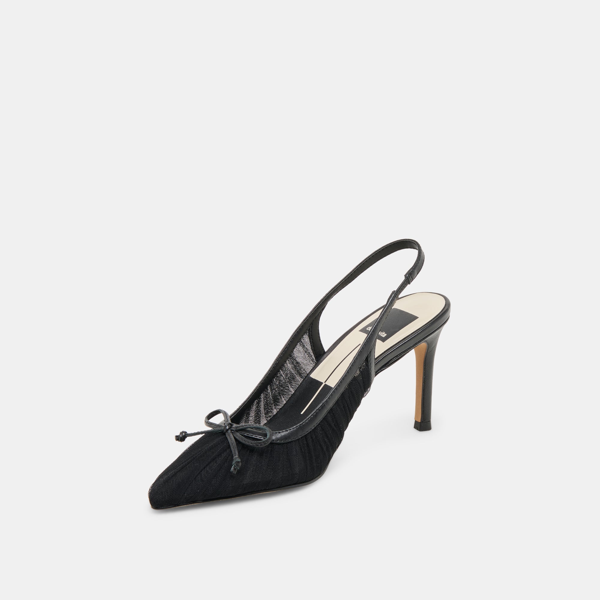 Yela Black Tulle Heels | Women Dolce Vita