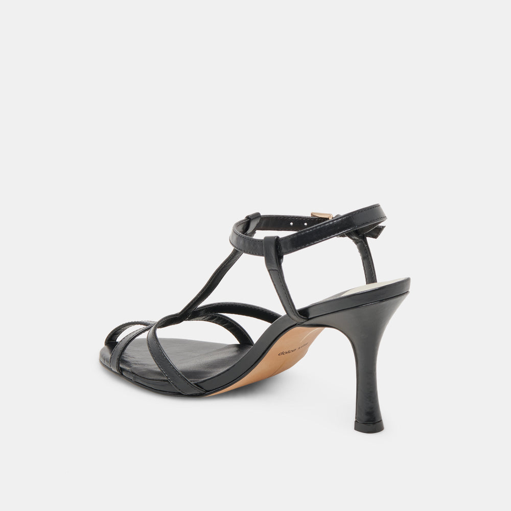 LIANE HEELS MIDNIGHT CRINKLE PATENT | Dolce Vita Women