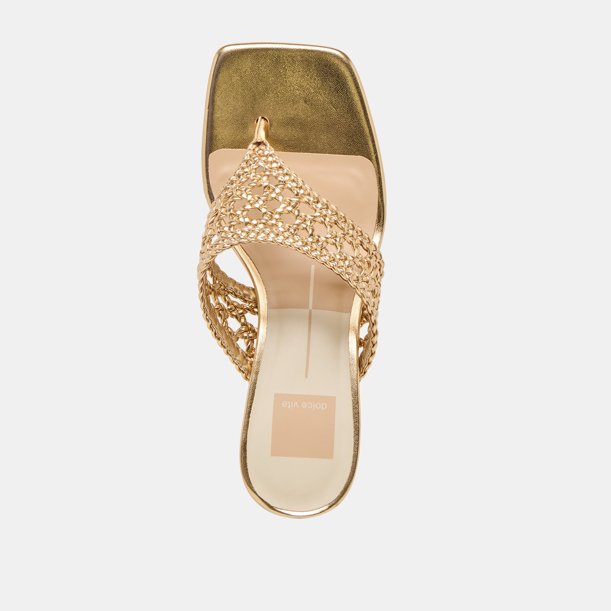Barlo Gold Woven Stella Heels | Dolce Vita Women