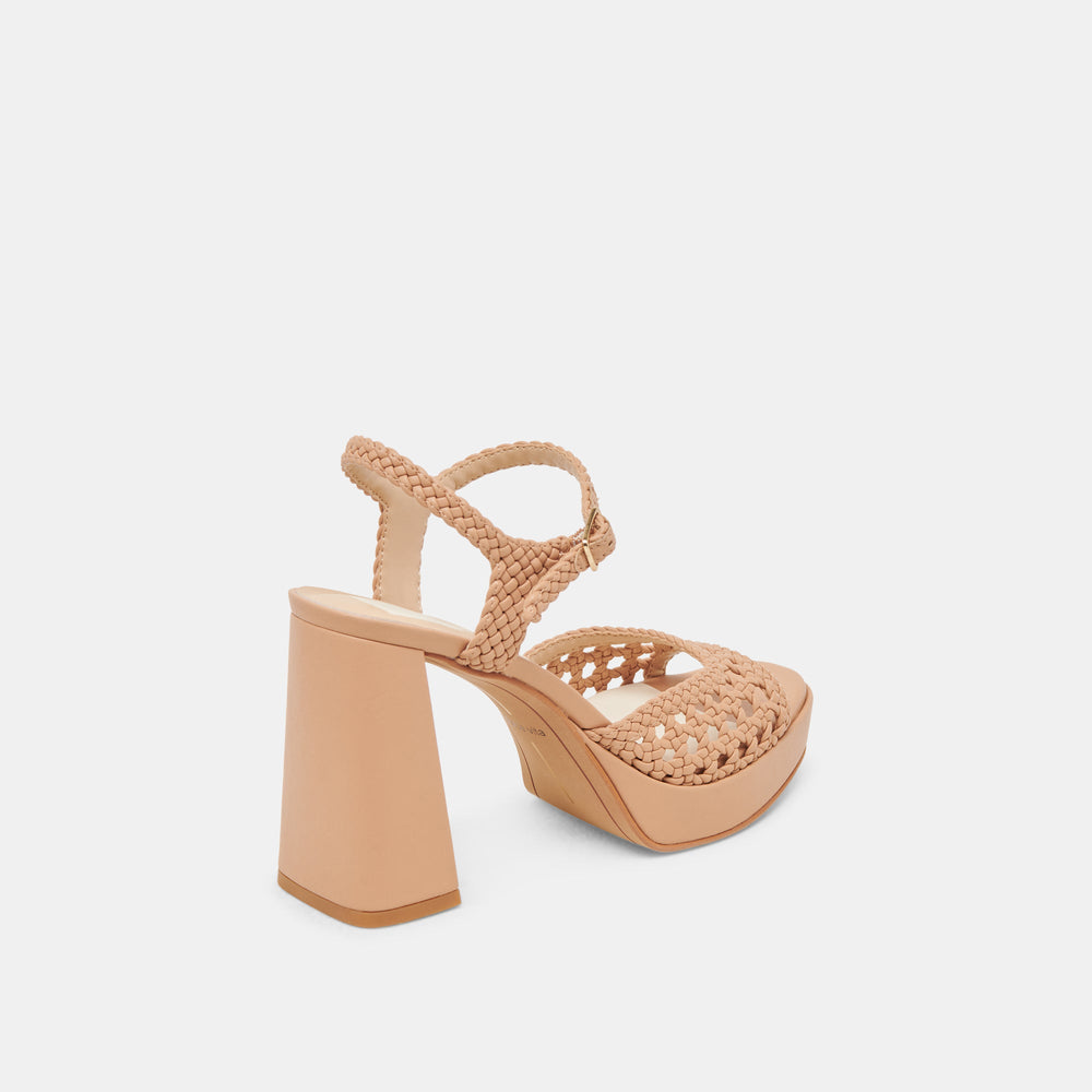 PEYTEN WIDE HEELS CAFE WOVEN STELLA | Women Dolce Vita