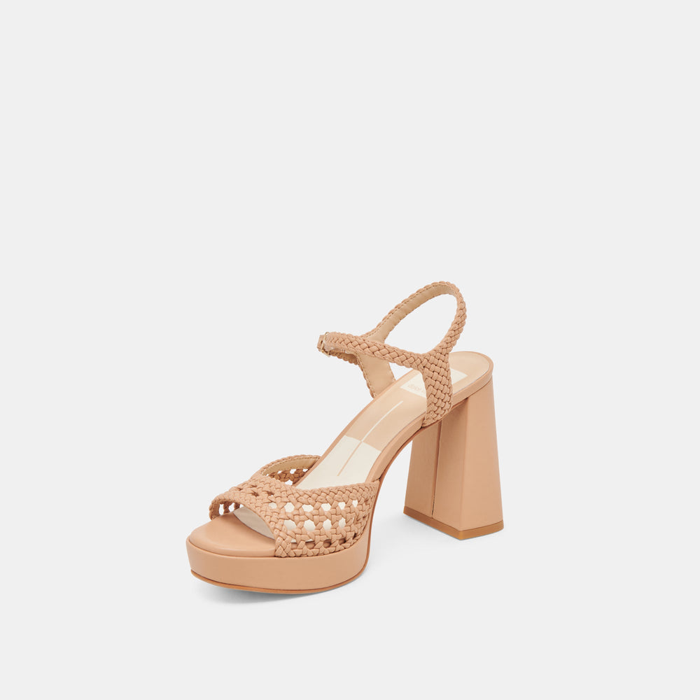 PEYTEN WIDE HEELS CAFE WOVEN STELLA | Women Dolce Vita