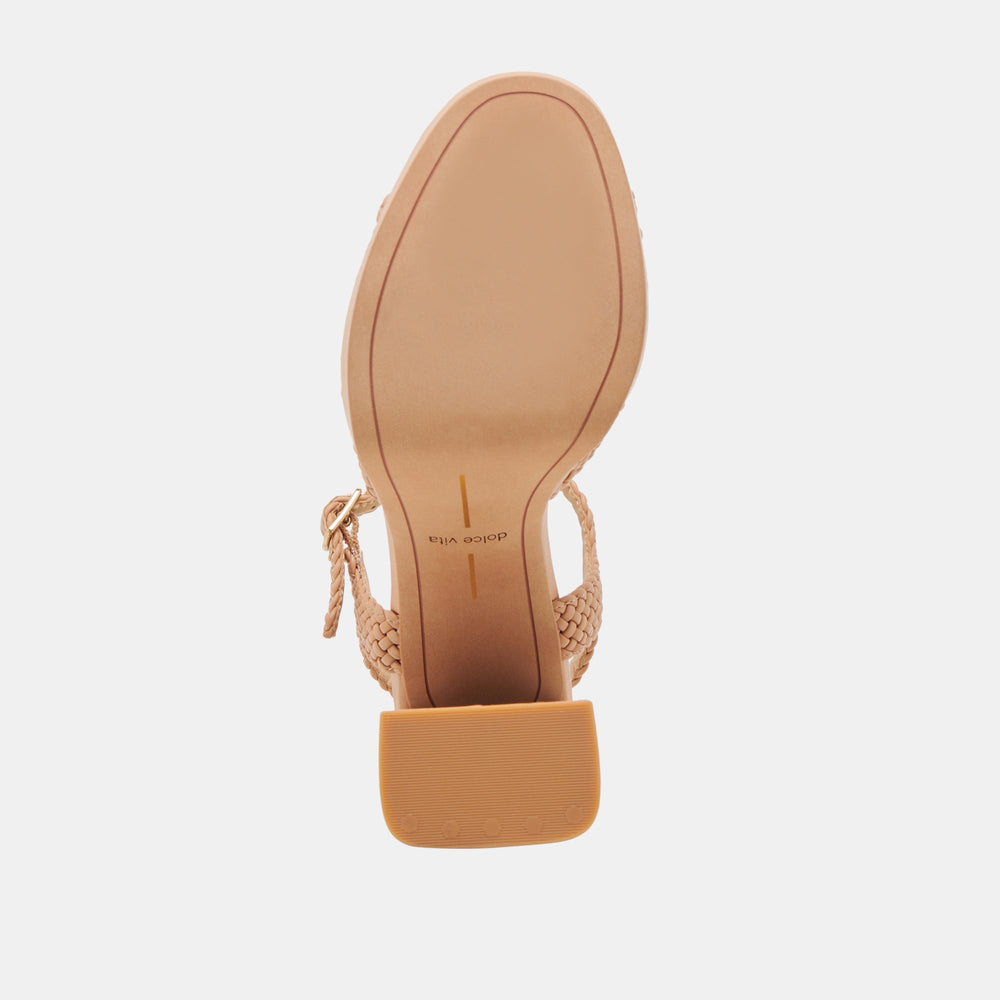 PEYTEN WIDE HEELS CAFE WOVEN STELLA | Women Dolce Vita