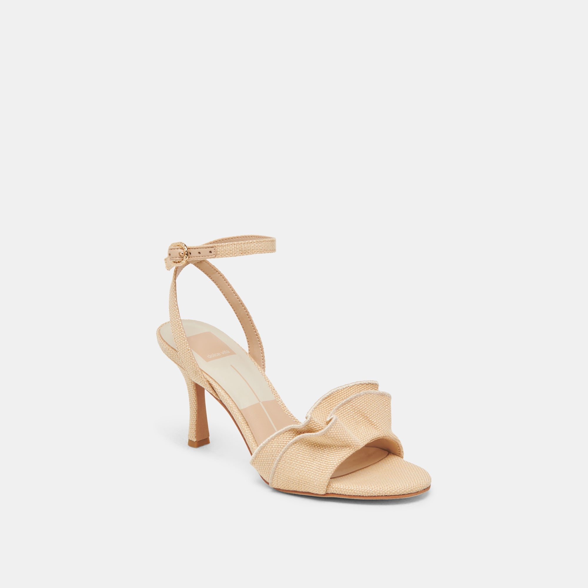 LUNETE HEELS LT NATURAL WOVEN RAFFIA | Women Dolce Vita