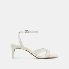 BECKI HEELS TRUE WHITE LEATHER | Women Dolce Vita