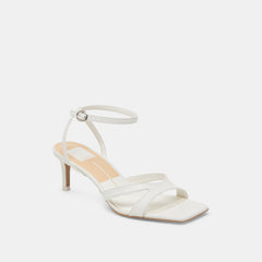 BECKI HEELS TRUE WHITE LEATHER | Women Dolce Vita