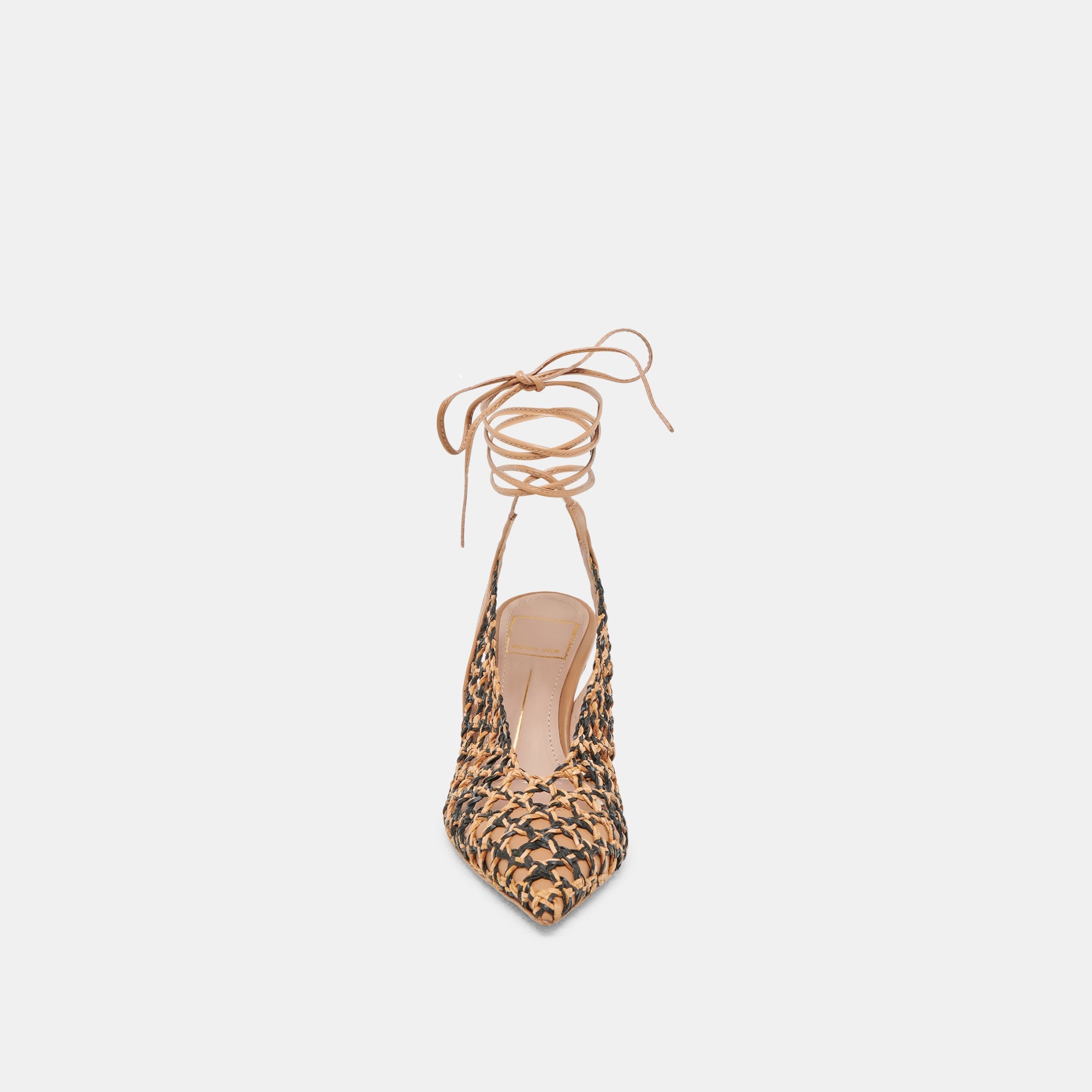 GESICA HEELS BLACK NATURAL WOVEN | Dolce Vita Women