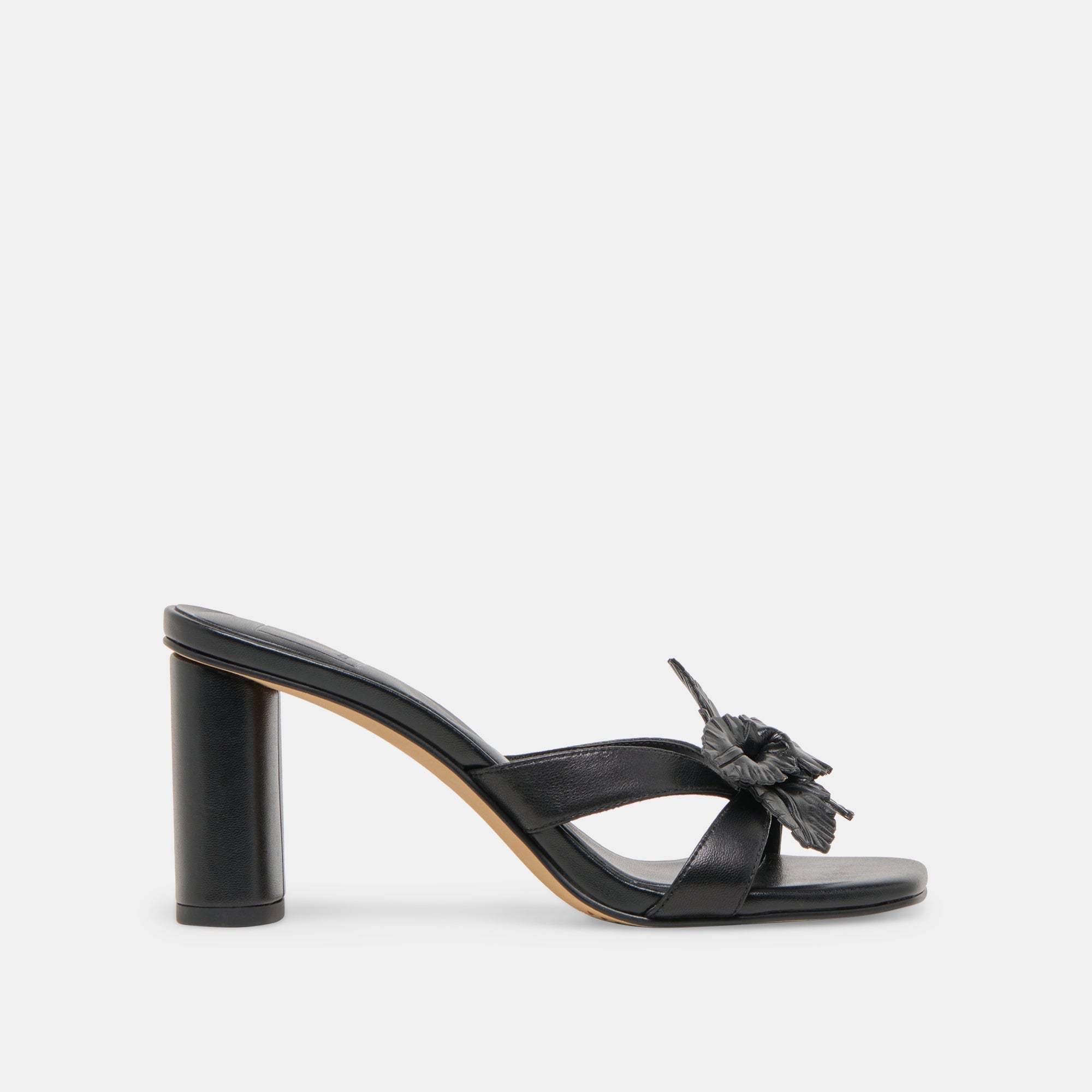 Nikil Black Leather Heels | Women Dolce Vita