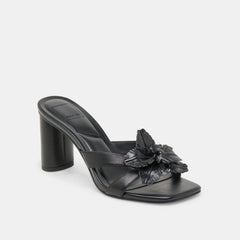 Nikil Black Leather Heels | Women Dolce Vita