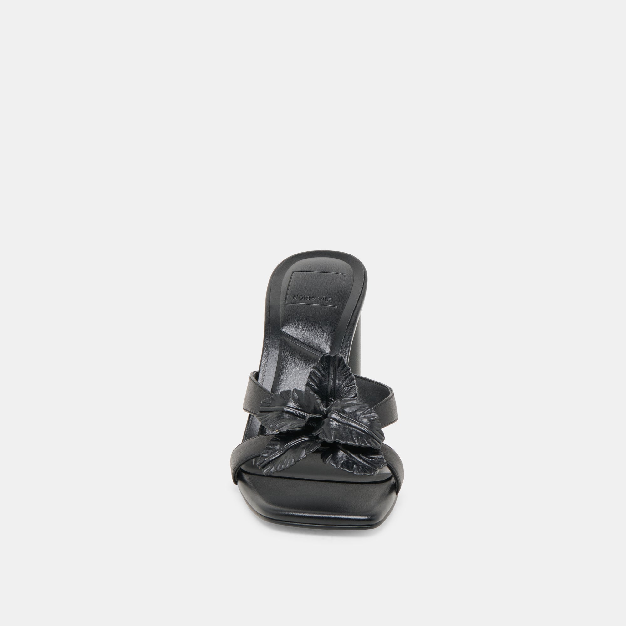 Nikil Black Leather Heels | Women Dolce Vita