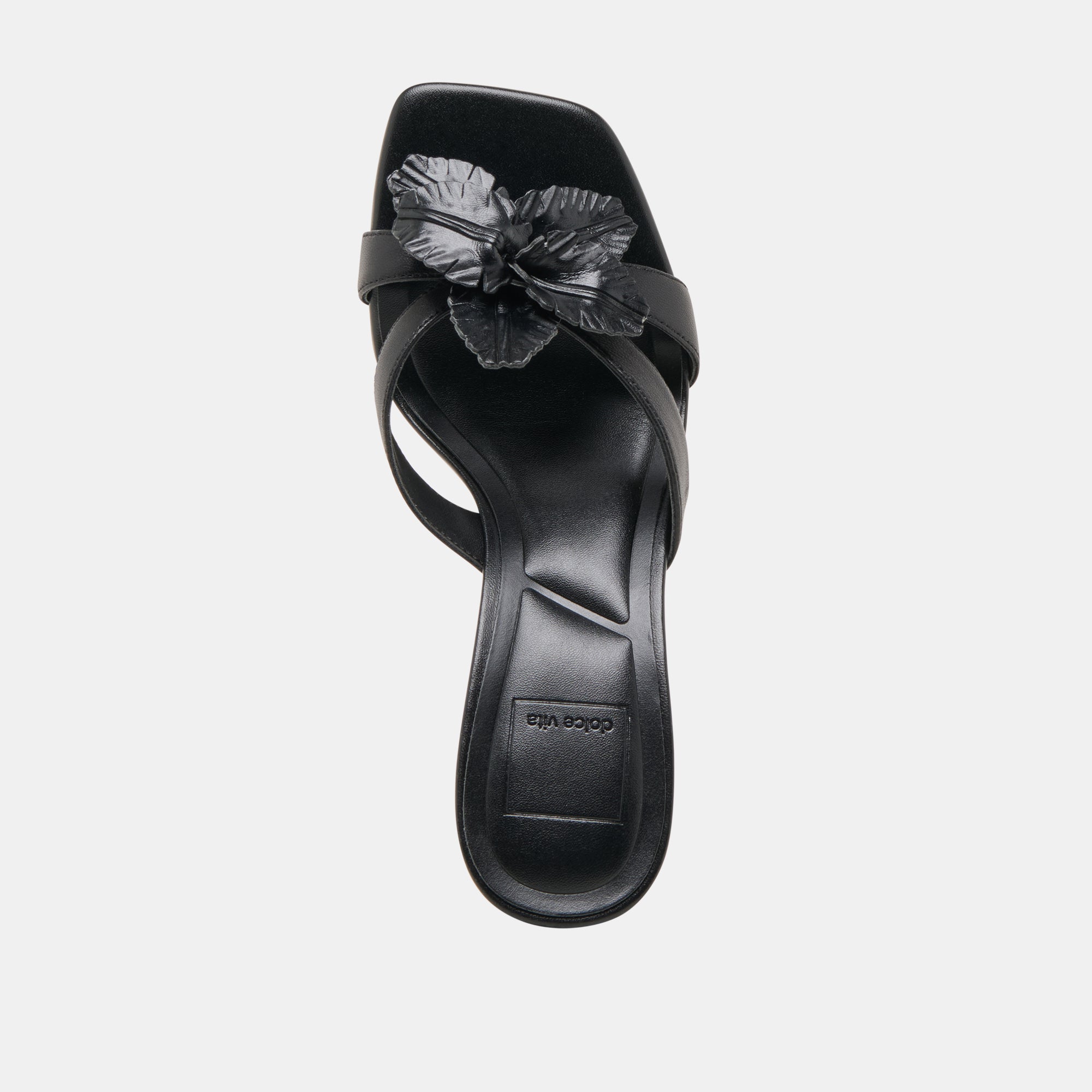 Nikil Black Leather Heels | Women Dolce Vita