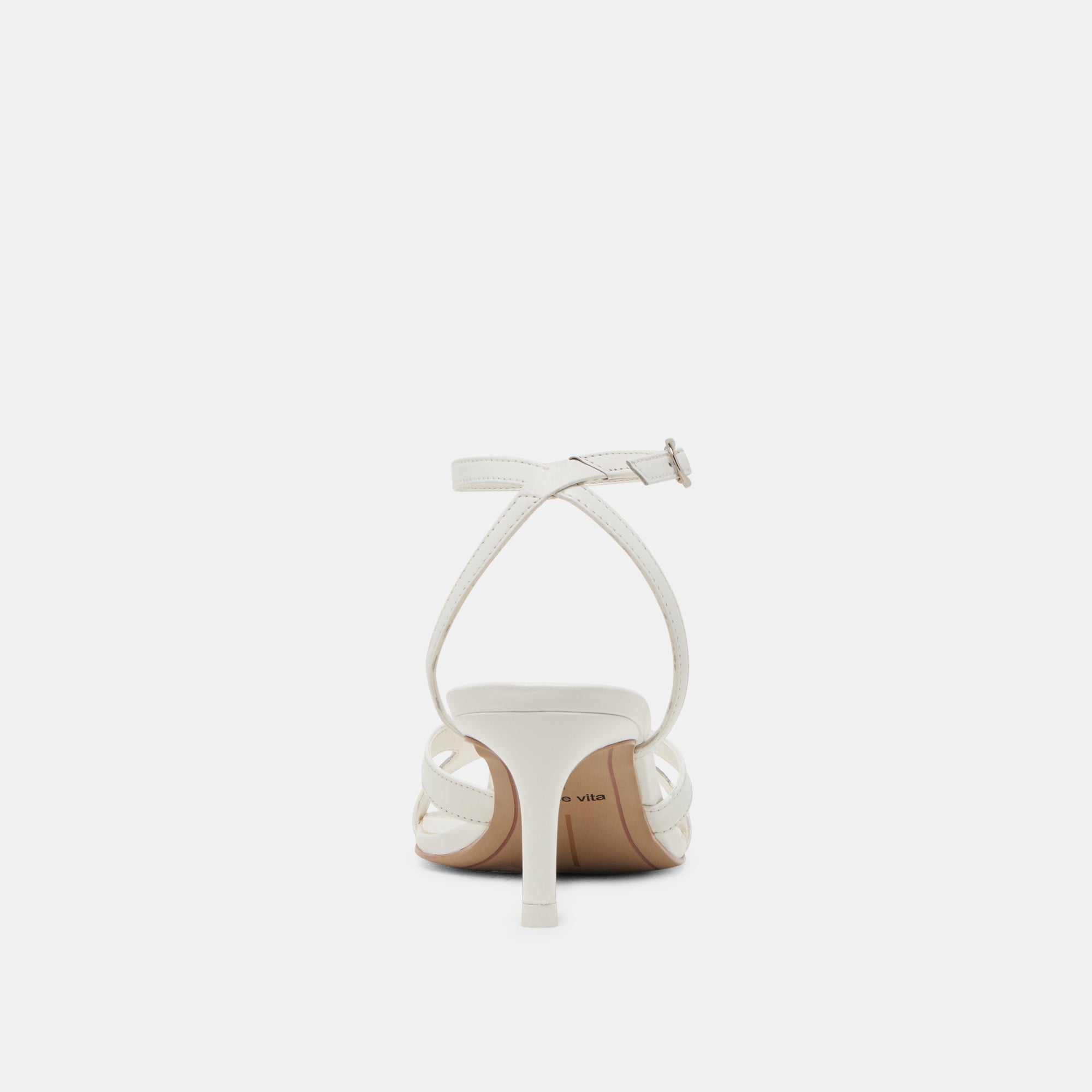 BECKI WIDE HEELS TRUE WHITE LEATHER | Women Dolce Vita
