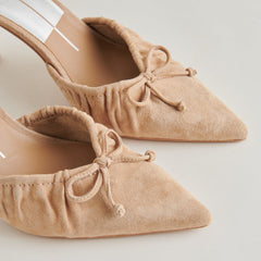 KAIRI HEELS CAMEL SUEDE | Women Dolce Vita