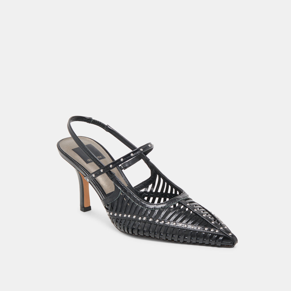 HENSAL HEELS MIDNIGHT CRINKLE PATENT | Dolce Vita Women