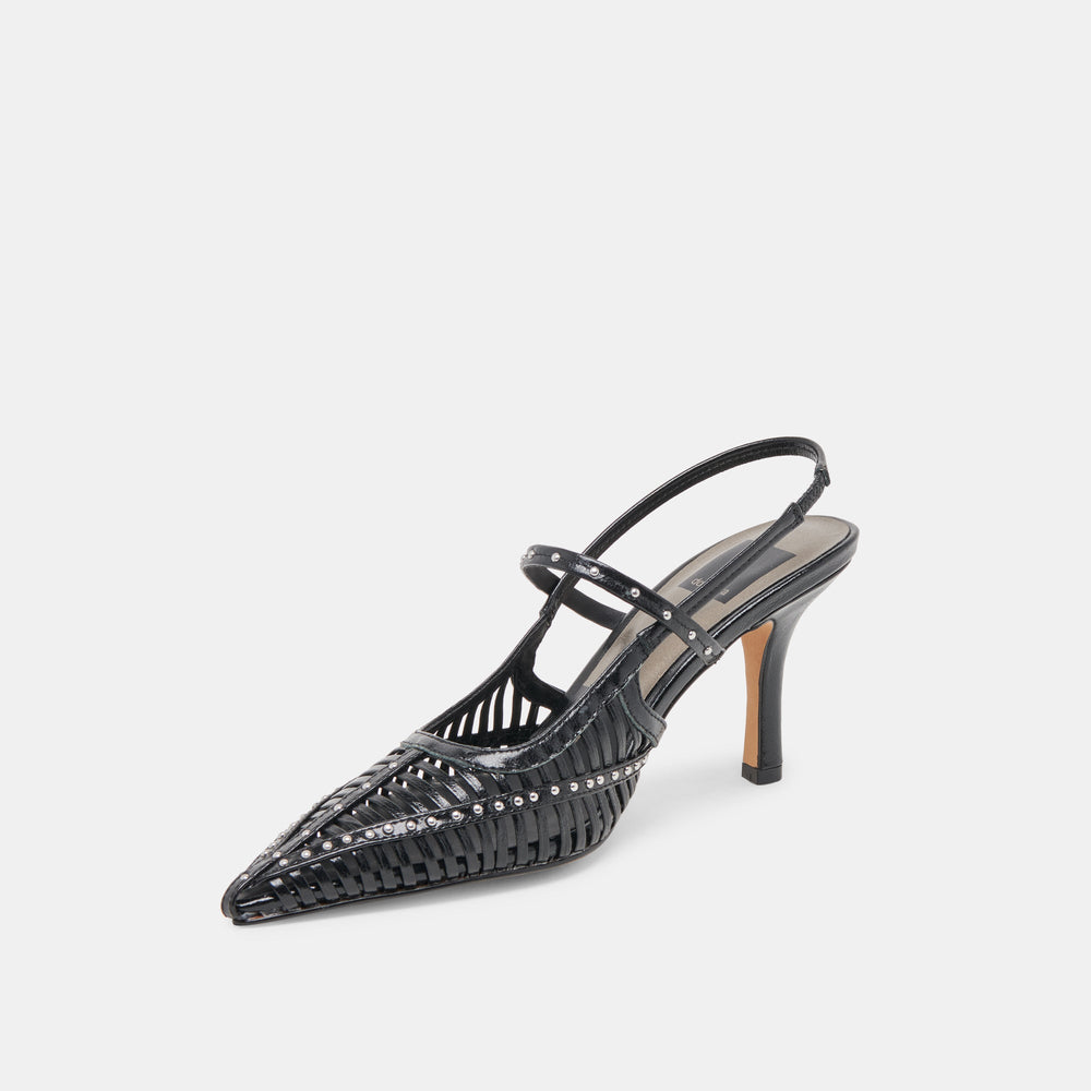 HENSAL HEELS MIDNIGHT CRINKLE PATENT | Dolce Vita Women