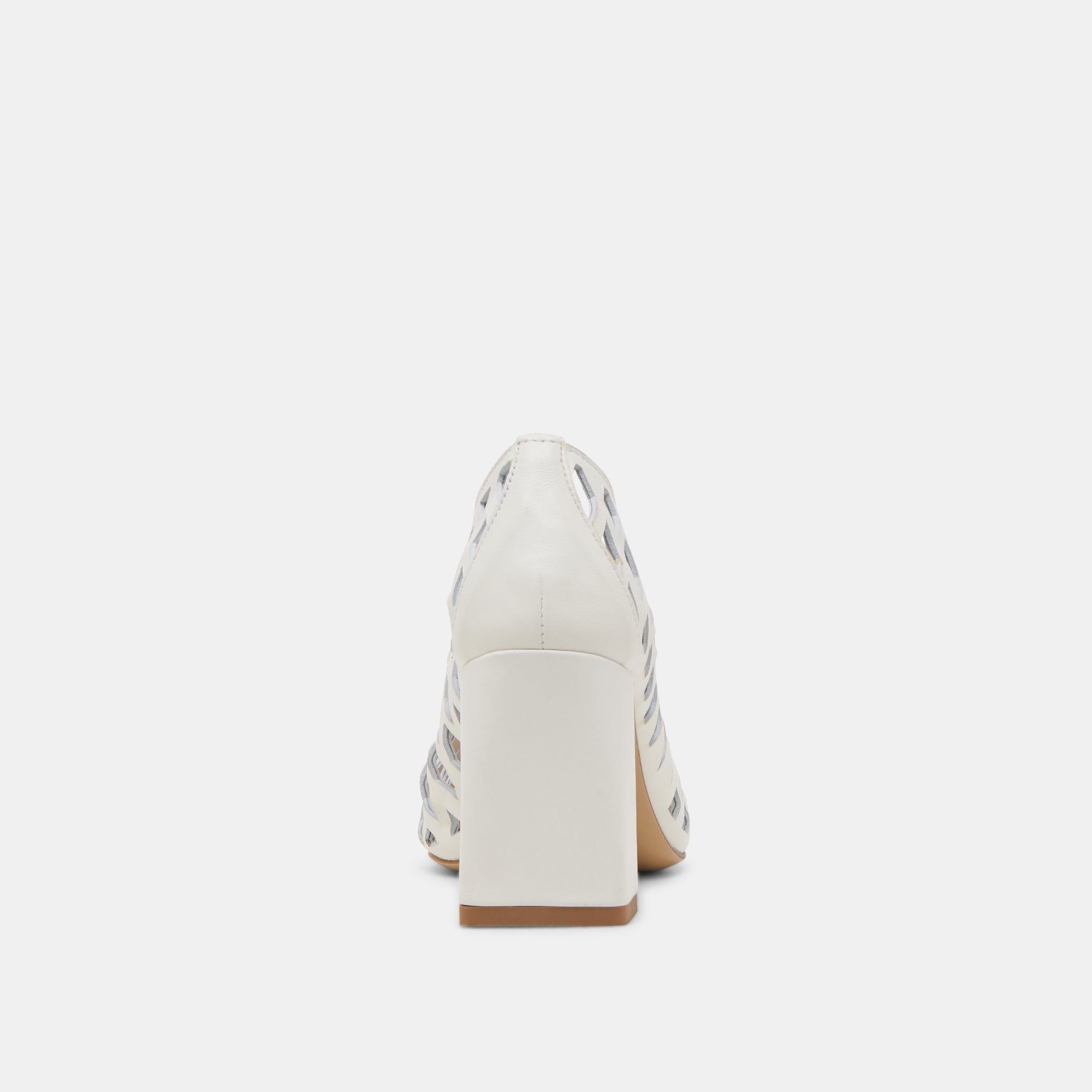 Tanya Bone Woven Leather Heels | Women Dolce Vita