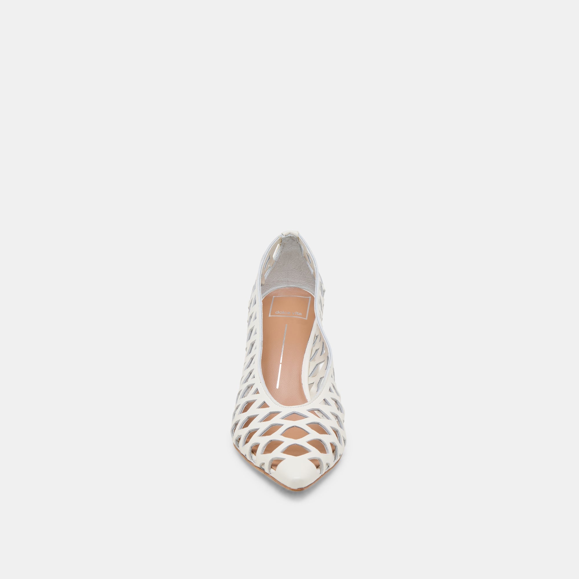 Tanya Bone Woven Leather Heels | Women Dolce Vita