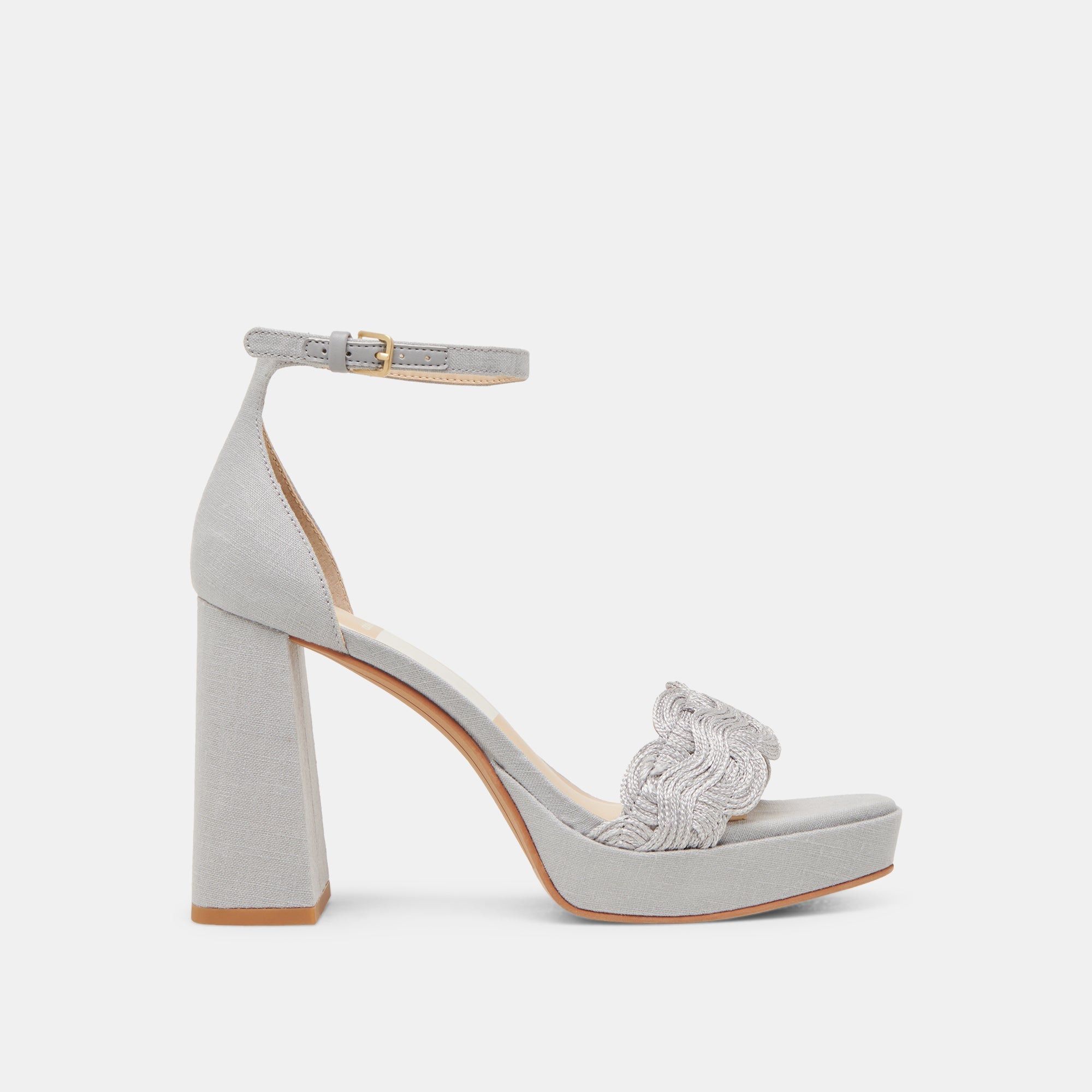 PELTIN HEELS GREY WOVEN RAFFIA | Dolce Vita Women