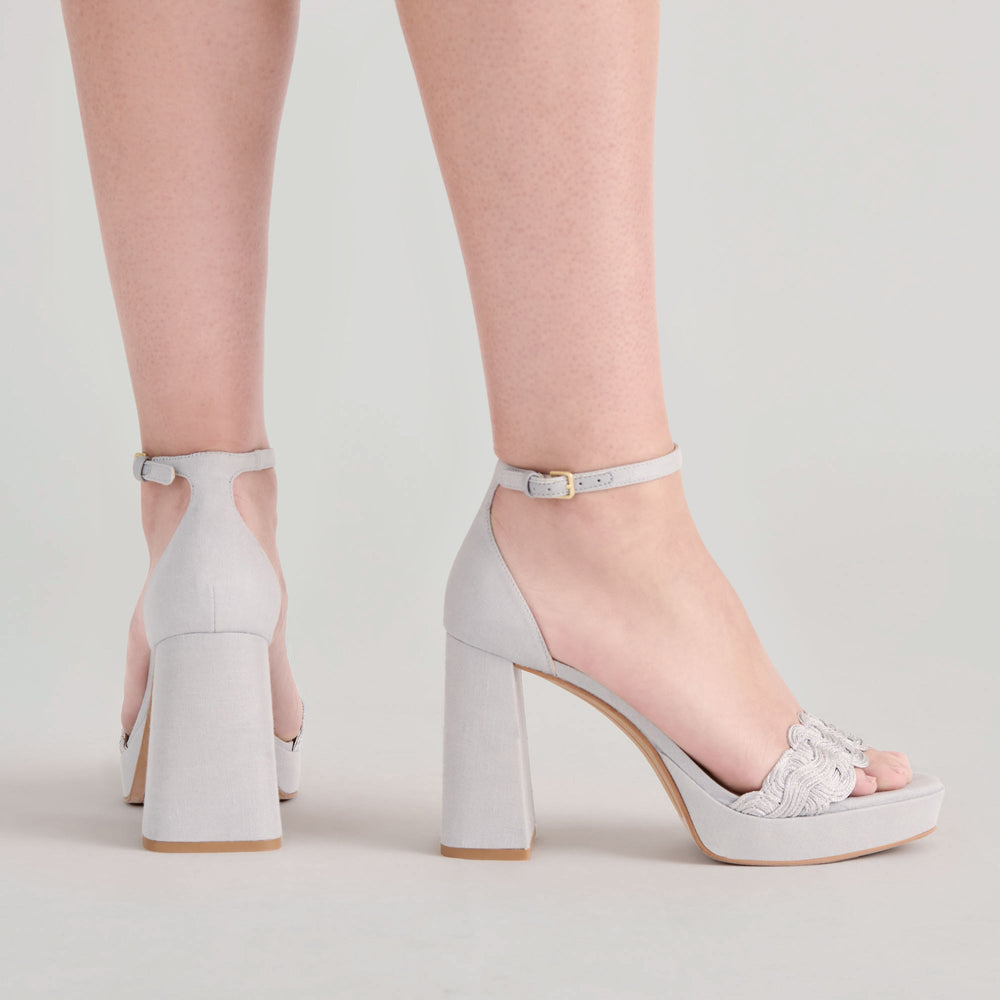 PELTIN HEELS GREY WOVEN RAFFIA | Dolce Vita Women