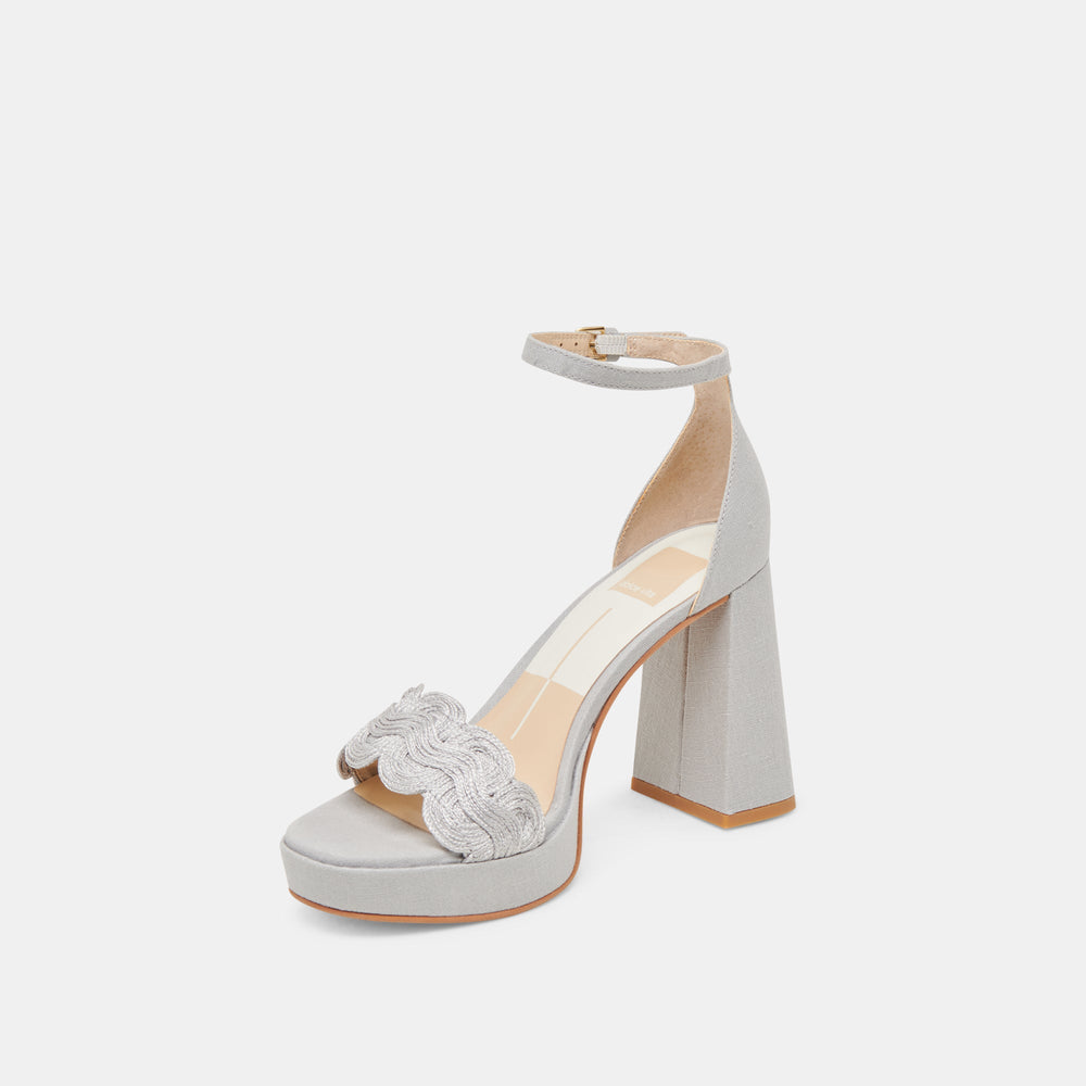 PELTIN HEELS GREY WOVEN RAFFIA | Dolce Vita Women