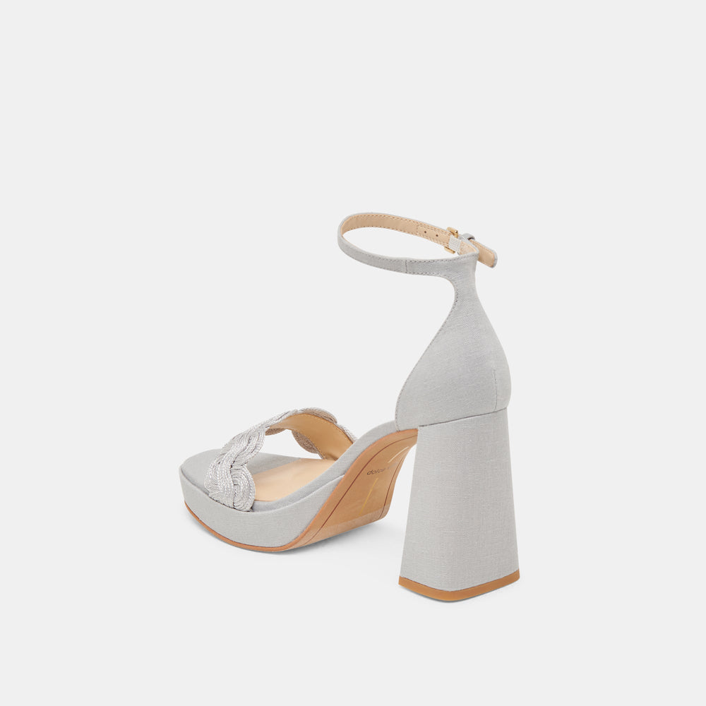 PELTIN HEELS GREY WOVEN RAFFIA | Dolce Vita Women