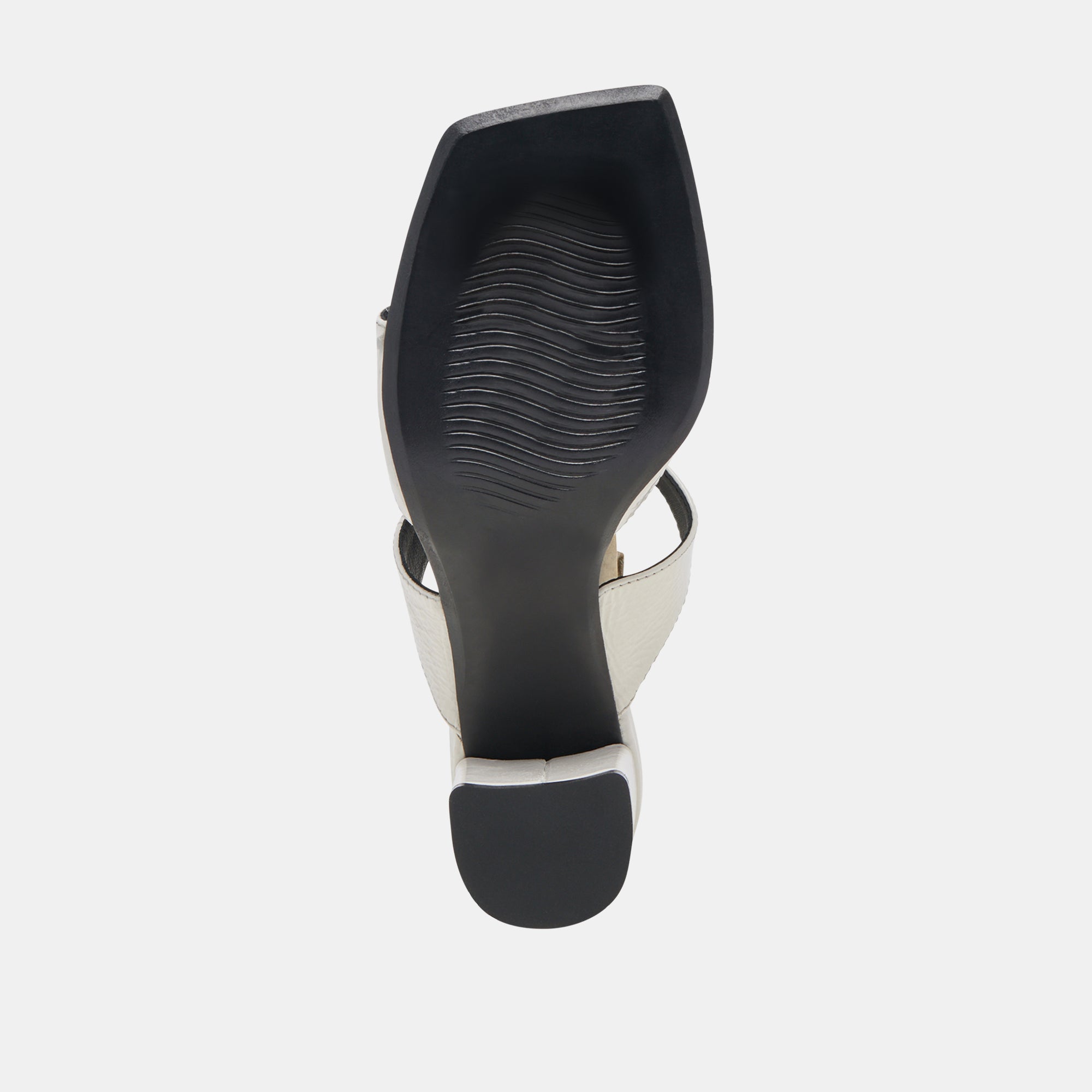 SHANE HEELS OFF WHITE CRINKLE PATENT | Women Dolce Vita