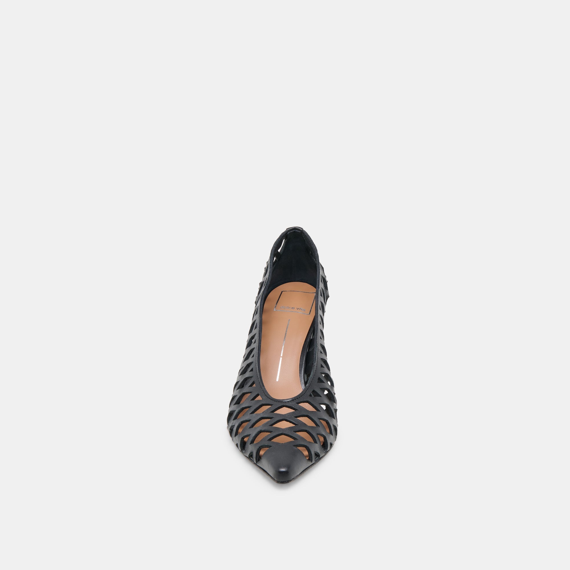 Tanya Black Woven Leather Heels | Dolce Vita Women