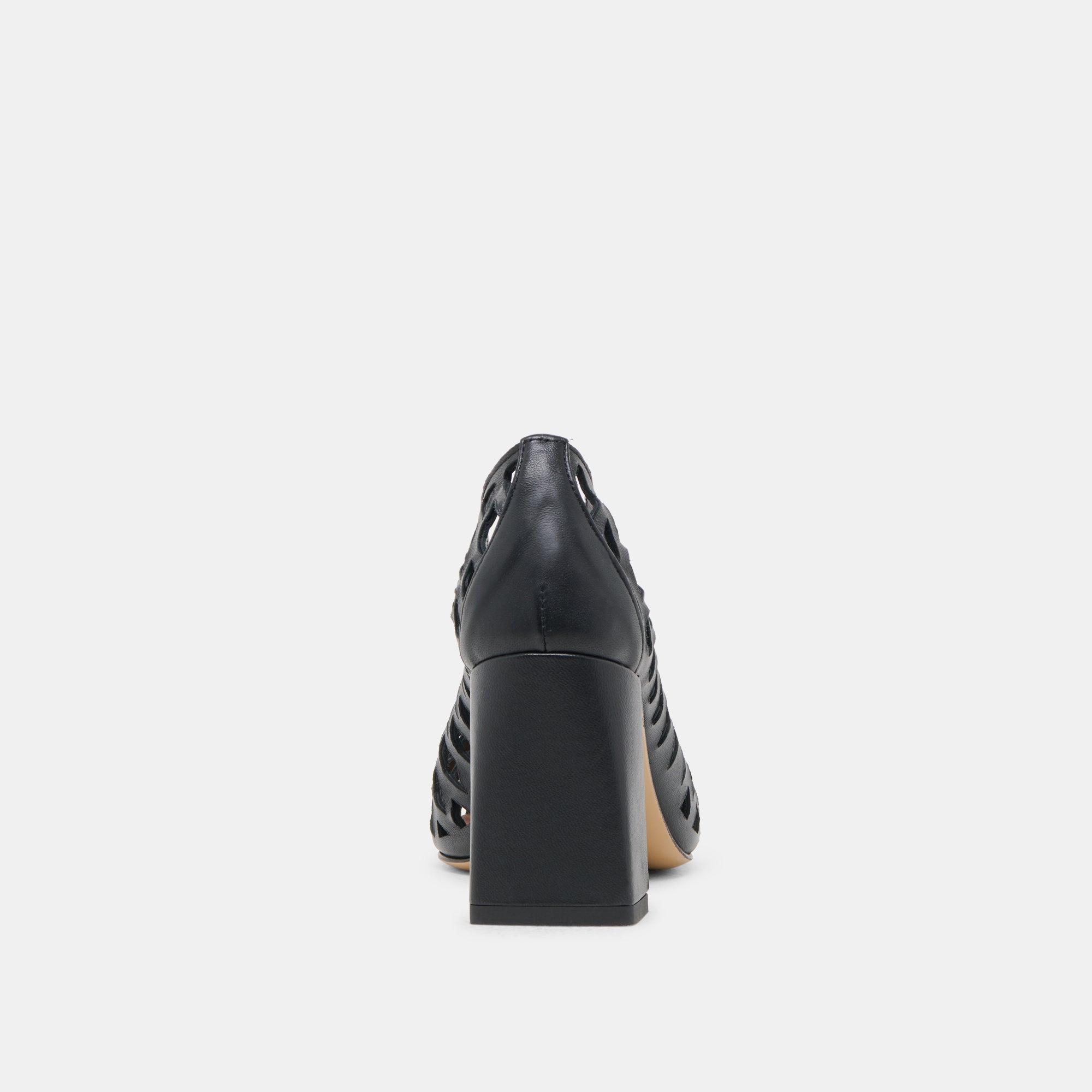 Tanya Black Woven Leather Heels | Dolce Vita Women
