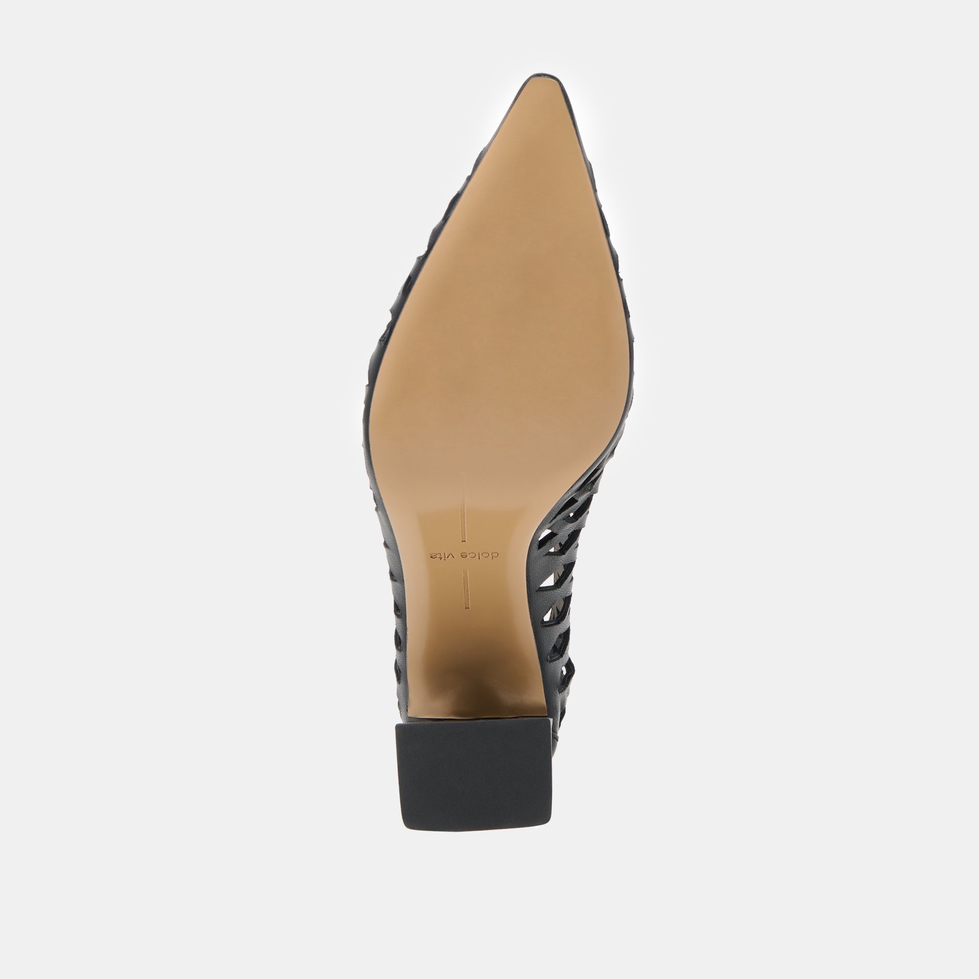 Tanya Black Woven Leather Heels | Dolce Vita Women
