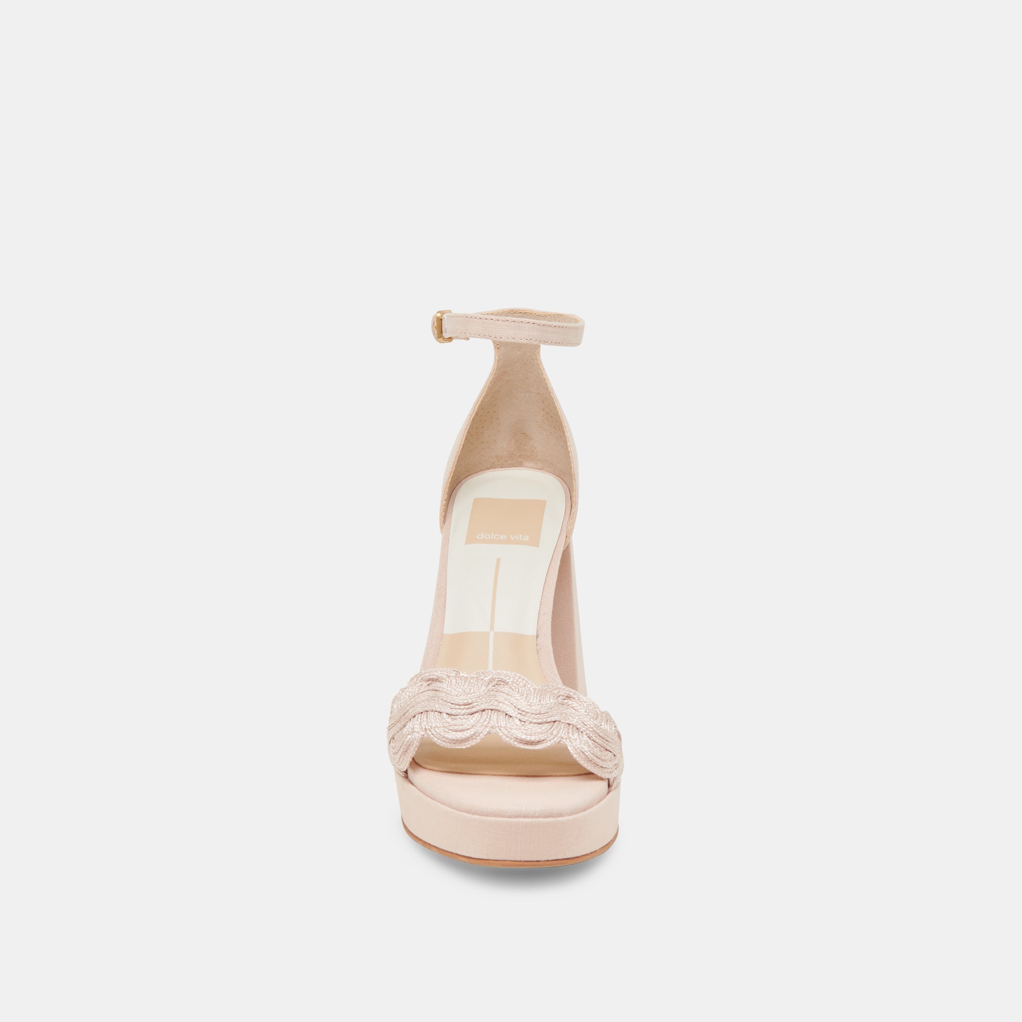 PELTIN HEELS LIGHT PINK WOVEN RAFFIA | Women Dolce Vita
