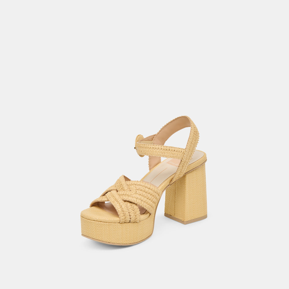 Bety Lt Natural Raffia Heels | Dolce Vita Women