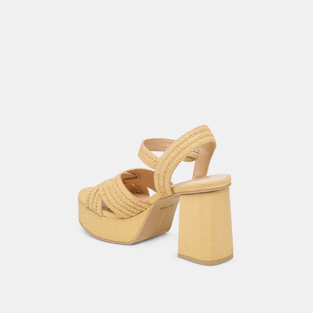 Bety Lt Natural Raffia Heels | Dolce Vita Women