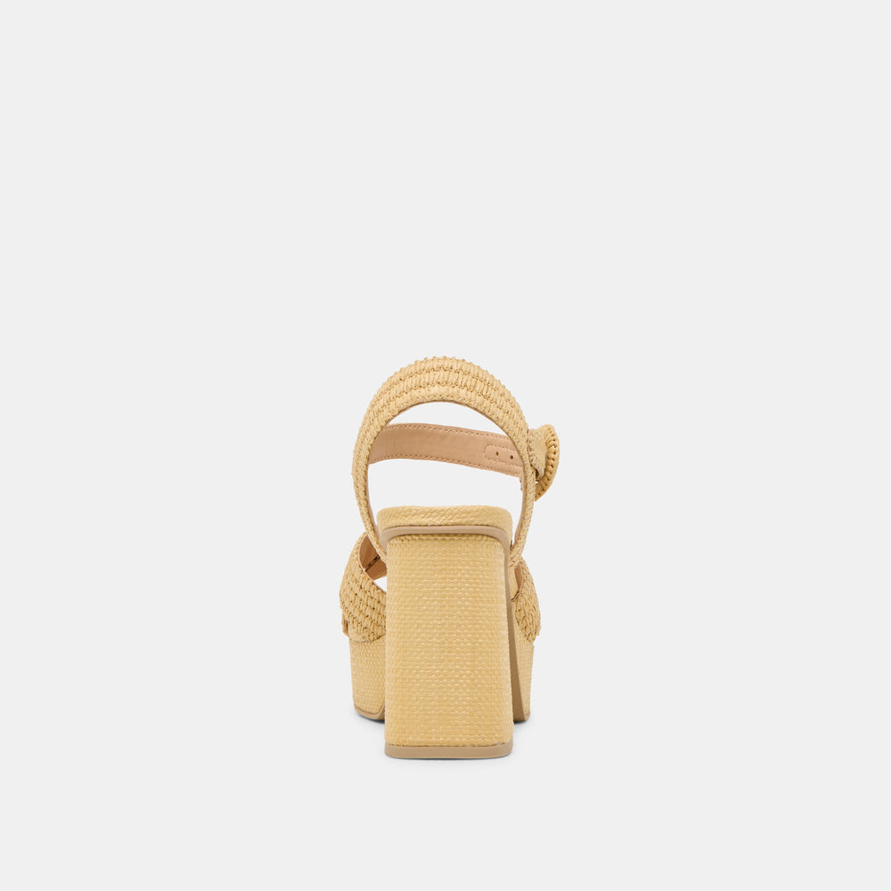 Bety Lt Natural Raffia Heels | Dolce Vita Women