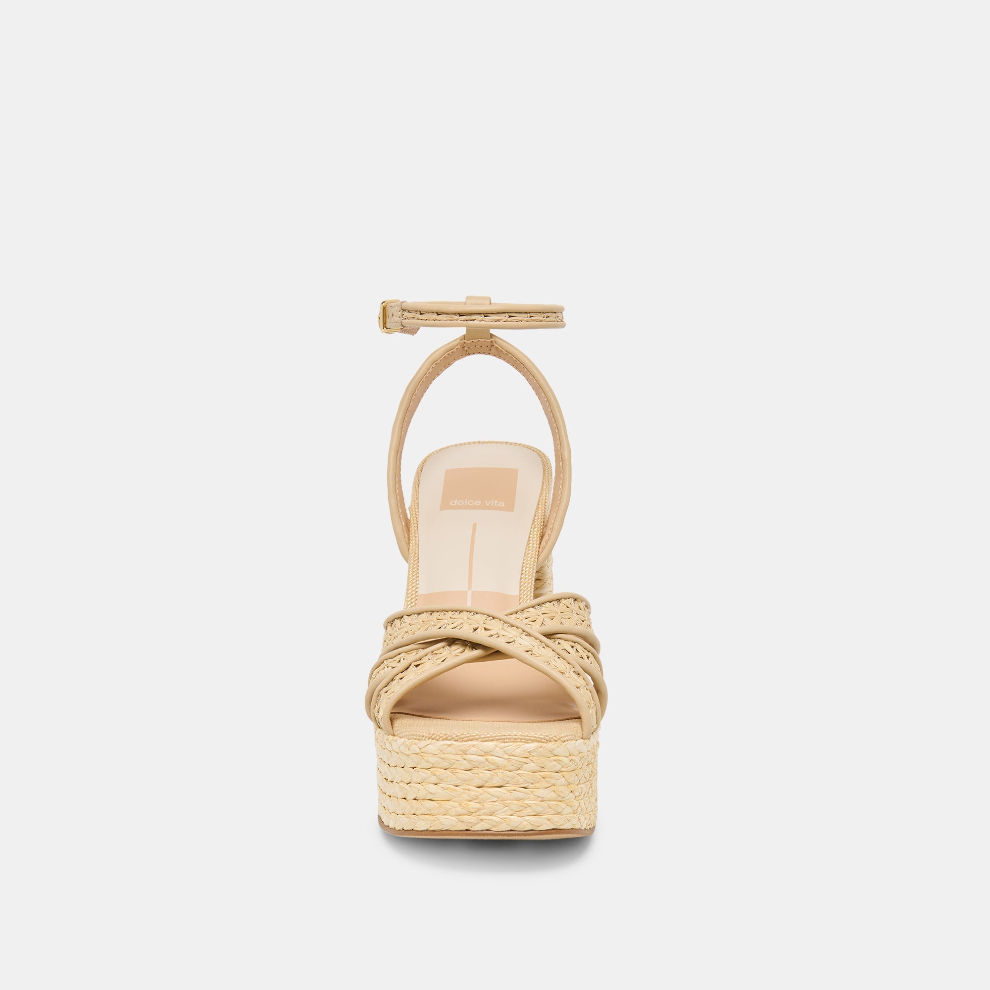 Danila Lt Natural Cross Hatch Raffia Heels | Dolce Vita Women