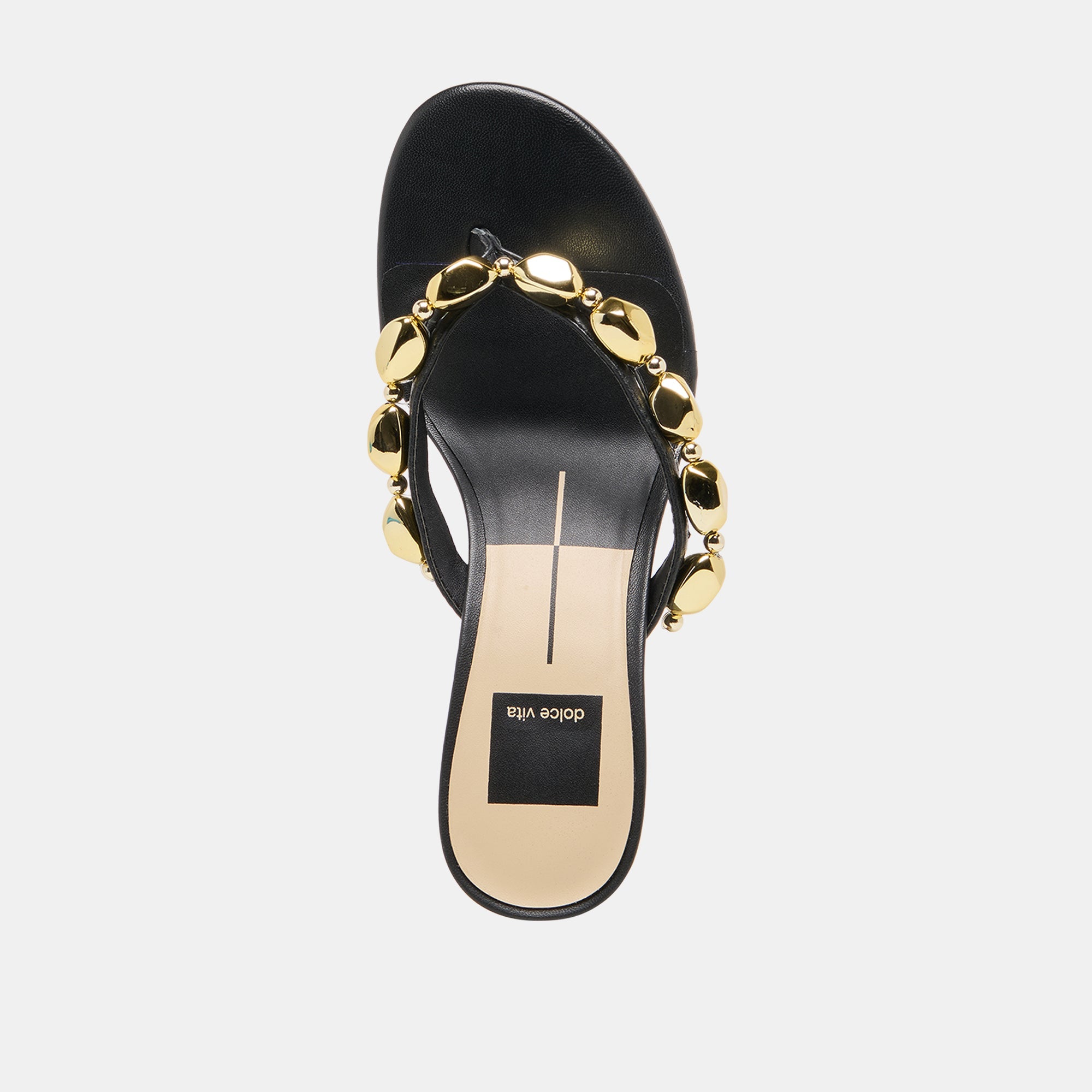 Daksie Black Leather Heels | Women Dolce Vita