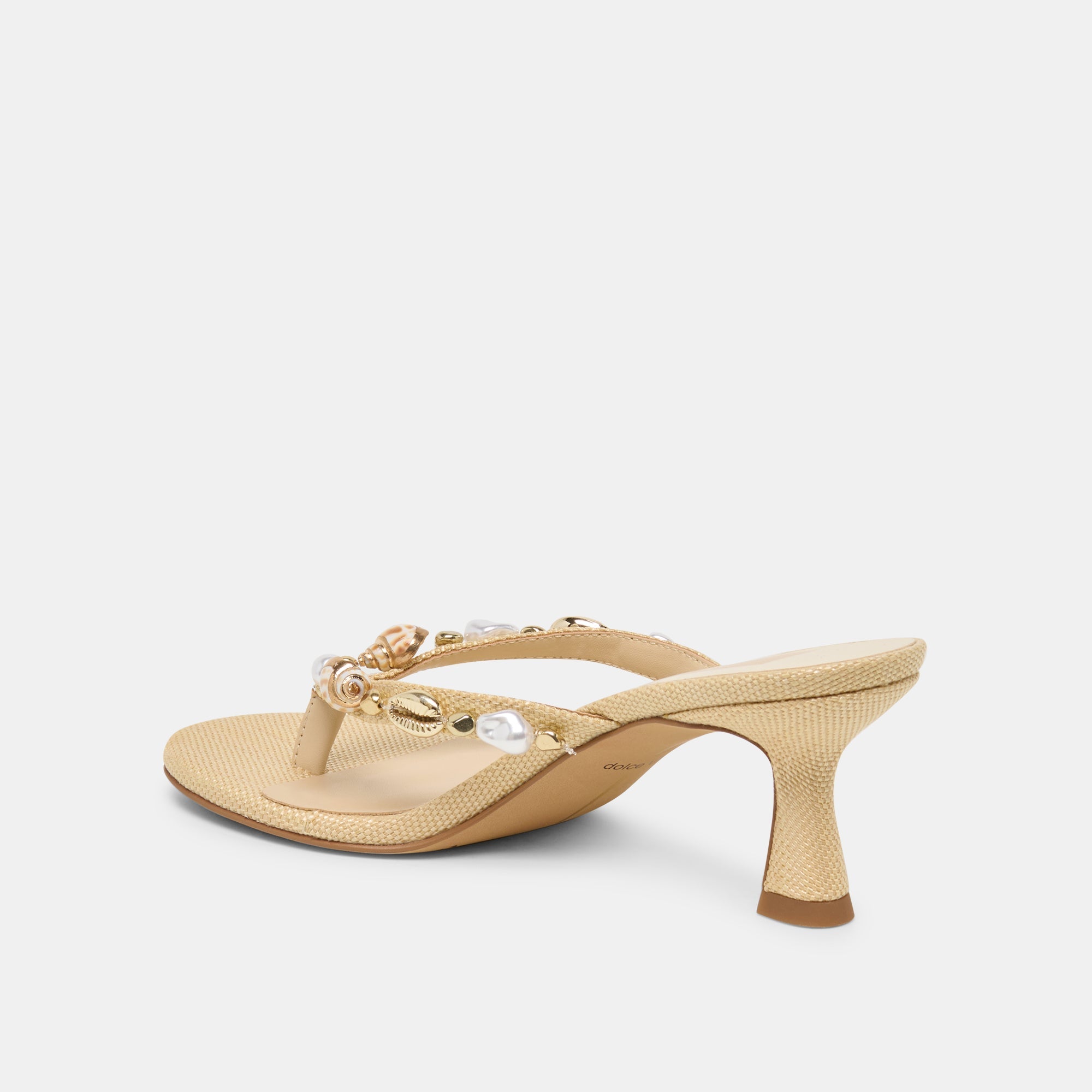Daksie Lt Natural Raffia Heels | Dolce Vita Women