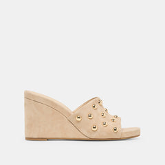Holta Stud Camel Suede Wedges | Dolce Vita Women