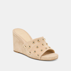 Holta Stud Camel Suede Wedges | Dolce Vita Women