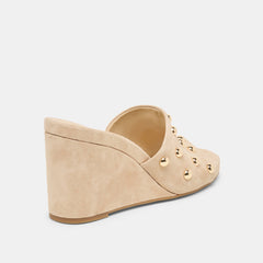Holta Stud Camel Suede Wedges | Dolce Vita Women