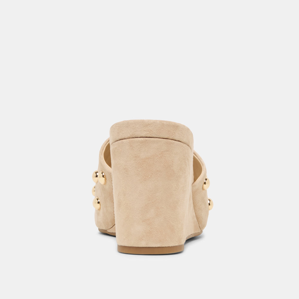 Holta Stud Camel Suede Wedges | Dolce Vita Women