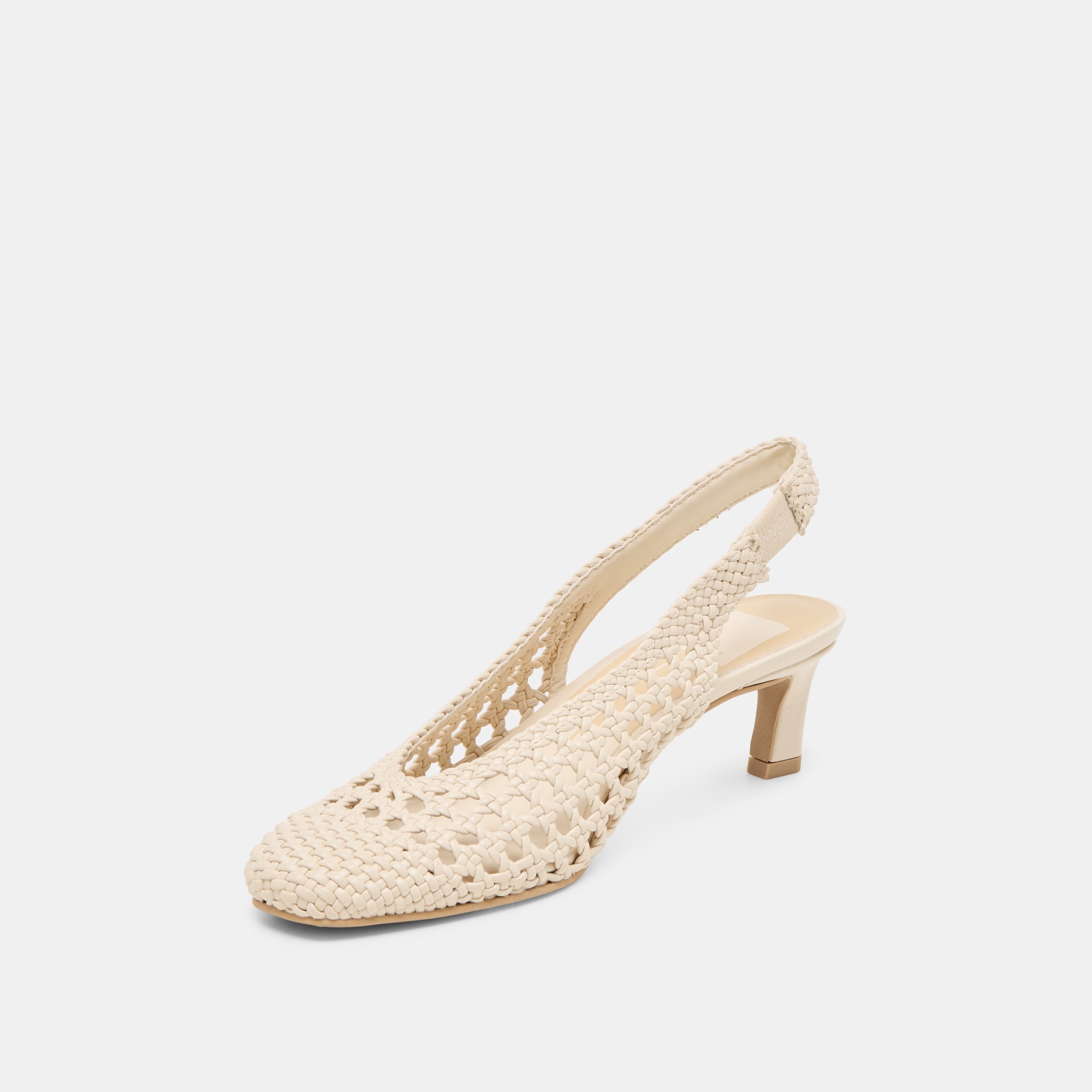 Fawne Creme Woven Stella Heels | Women Dolce Vita