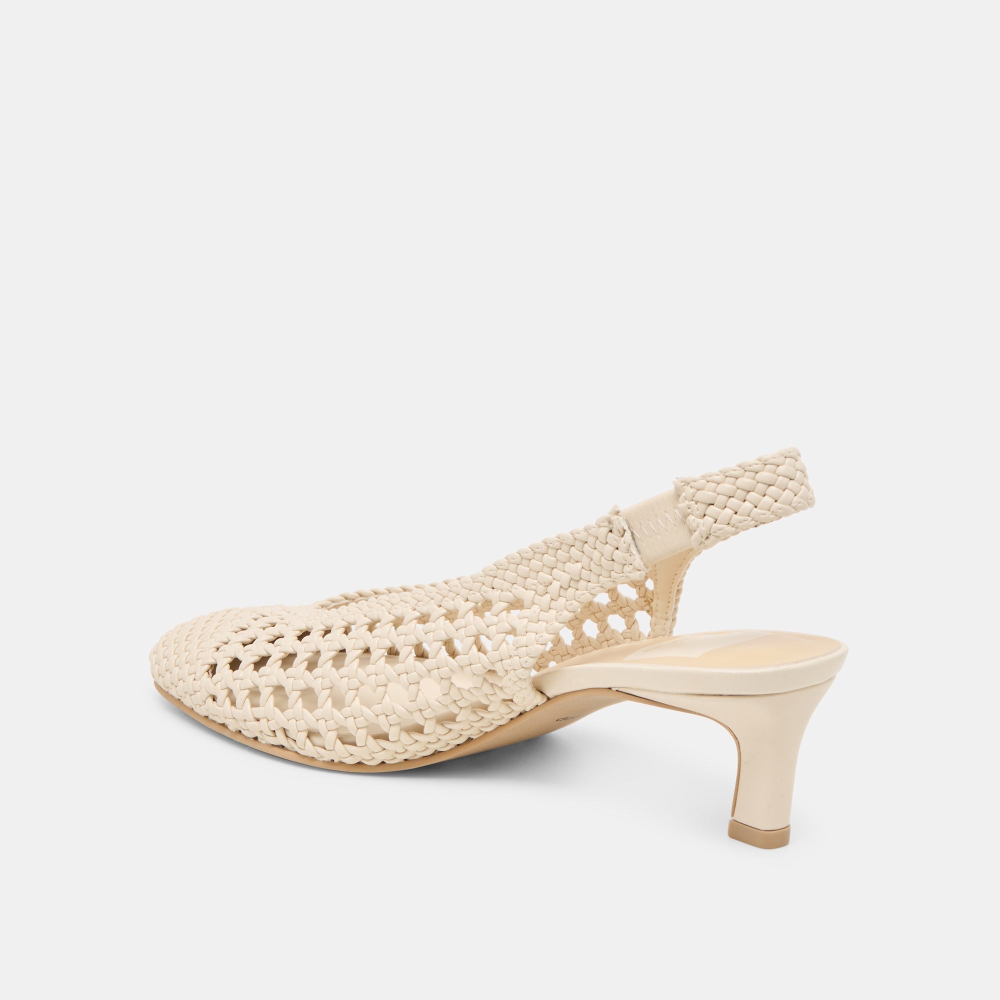 Fawne Creme Woven Stella Heels | Women Dolce Vita