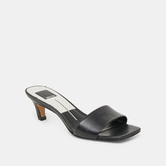 Rexa Black Leather Heels | Women Dolce Vita