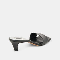 Rexa Black Leather Heels | Women Dolce Vita